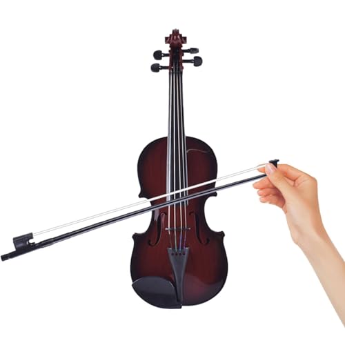 Misaakoeq Geigenspielzeug für Anfänger, Simulationsgeigenspielzeug | Puzzlespielzeug mit verstellbaren Saiten - Simulationsspielzeug, Violine, Musikinstrument, Bildungsspielzeug, Geburtstagsgeschenk von Misaakoeq