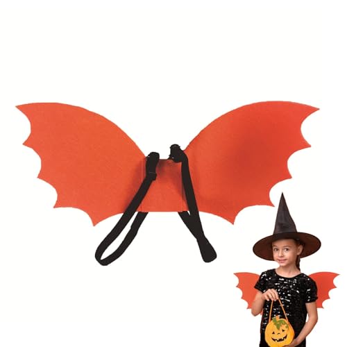 Misaakoeq Halloween Fledermausflügel, Fledermauskostüm für Mädchen - Dekorativer Fledermausflügel für Kinder mit Gesichtsbedeckung | Dekorative Karnevalskostüm-Flügel, leichtes Kostüm für Maskerade von Misaakoeq