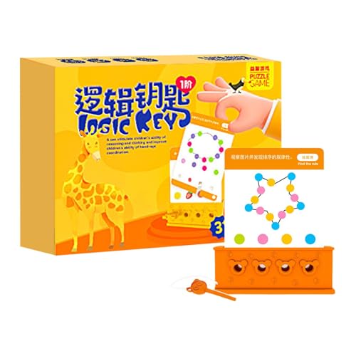 Misaakoeq Logik-Schlüsselspielzeug für Kinder, unterhaltsamer, pädagogischer Kinderschlüssel - Schritt-für-Schritt-Logik-Spielzeug für Kinder,Fun Boost Logical Thinking Keys für Kinder, Kinder, von Misaakoeq