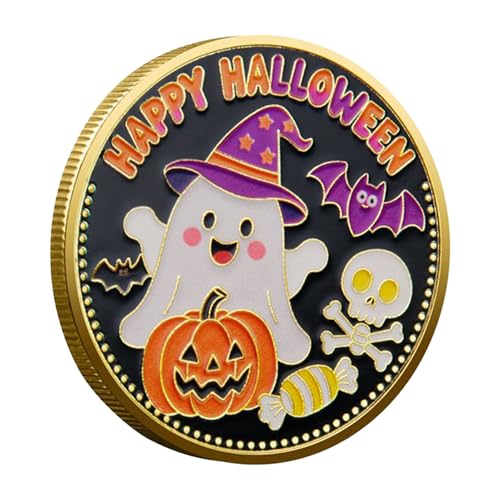 Misaakoeq Piraten Münze,Happy Halloween Kürbis Gedenkmünze - Kunst Deko Wohnaccessoire Sammler Geschenk Feiertag Tisch Schreibtisch Schränke Party Karneval Schlafzimmer Misaakoeq Piraten Münze,Happy Halloween Kürbis Gedenkmünze - Kunst Deko Wohnaccessoire Sammler Geschenk Feiertag Tisch Schreibtisch Schränke Party Karneval Schlafzimmer von Misaakoeq