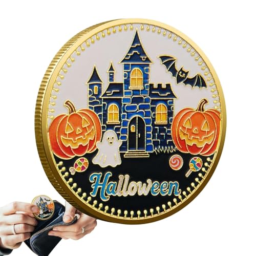 Misaakoeq Piraten Münze - Happy Halloween Kürbis Gedenkmünze - Dekoratives Sammlerstück Für Männer Enthusiasten Sammler Arbeitszimmer Wohnzimmer Herbstdeko Geburtstag Misaakoeq Piraten Münze - Happy Halloween Kürbis Gedenkmünze - Dekoratives Sammlerstück Für Männer Enthusiasten Sammler Arbeitszimmer Wohnzimmer Herbstdeko Geburtstag von Misaakoeq