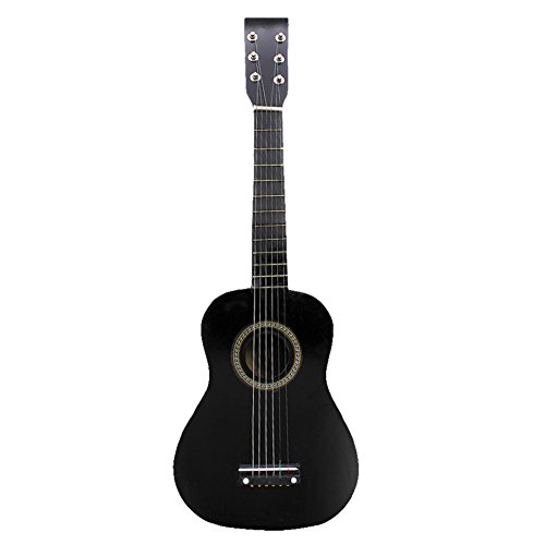 Miskall optimierter Titel: 23-Zoll-Holzgitarrenspielzeug, musikalisches Bildungsinstrument für Kinder, Anfänger und Studenten (Black) von Miskall