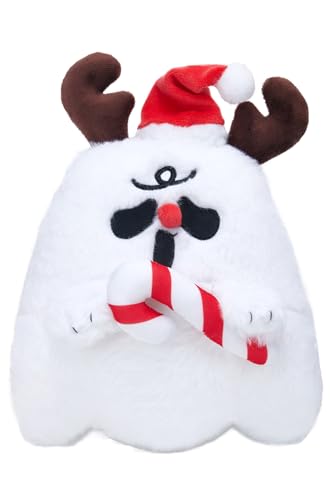 Mislaxy Geist Plüschtier Geister Kissen Halloween Weihnachten Plüschtiere Plüsch Elchhirsch Schneemann Teufel Geist Kawaii Niedliche Kuscheltier Ghost Puppe von Mislaxy