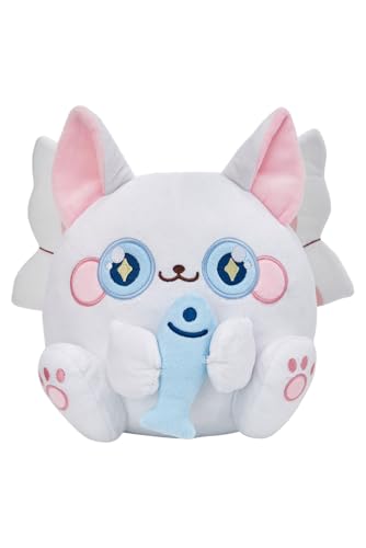 Mislaxy Katze Kuscheltier Katze mit Flügeln Engel Katze Plüschtier Kawaii Weich Cartoon Kätzchen 25 cm Stofftier Katzen Weihnachten Geburtstag Geschenk von Mislaxy