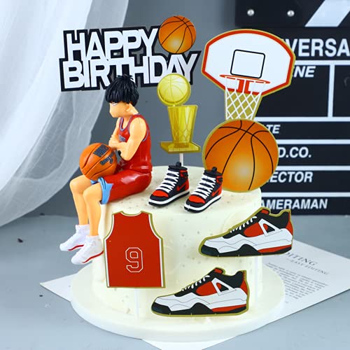 Cupcake Toppers,Zahnstocher Flaggen 10 Stück Basketball Cupcake Topper Dekorationen für Kinder Geburtstag Hochzeiten Duschen Hochzeit Party Supplies Dekor Gefälligkeiten von Miss-shop