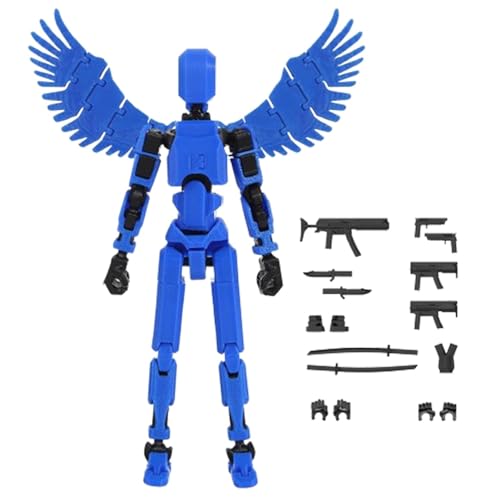 Missmisq 3D-gedruckte Actionfiguren, Multi-Jointed Bewegliche Roboterfiguren, Multi-Articular Action Figuren, Desktop Dekorationen für Spielliebhaber von Missmisq