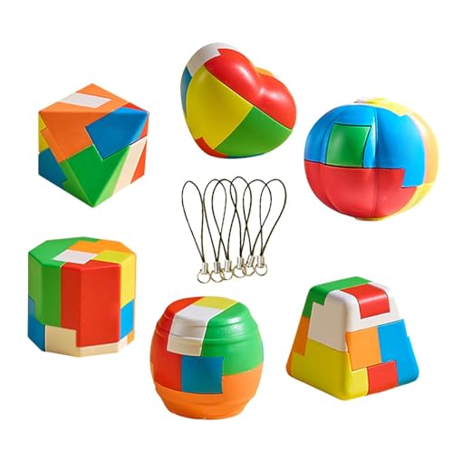 Missmisq Denksport-Puzzle für Kinder, Denksport-Puzzle - Intelligenzspielzeug für Kinder,Kongming Lock Logical Thinking Training Schalte EIN Lernspiel für und Mädchen frei von Missmisq