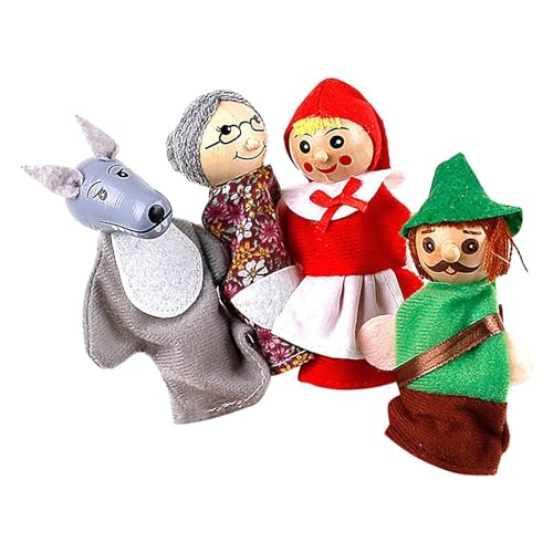 Missmisq Fingerpuppen-Set,Fingerpuppen - 4 Stück Story Time Fingerpuppen,Lernhilfe, niedliche Fingerpuppen im Tierstil für Kinder, Shows, Schulen von Missmisq