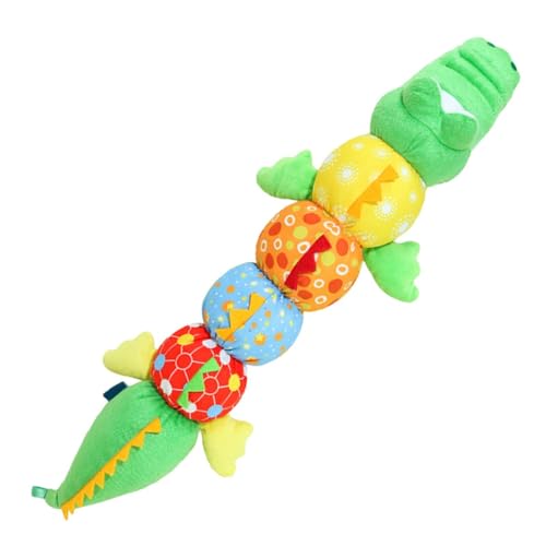 Missmisq Höhenmessplüsch, Höhenmessspielzeug - Kinderhöhe Lineal Mehrzweck Alligatorpuppe,Weiches Krokodil -Stofftier misst Herrscher für Kinder Mädchen von Missmisq