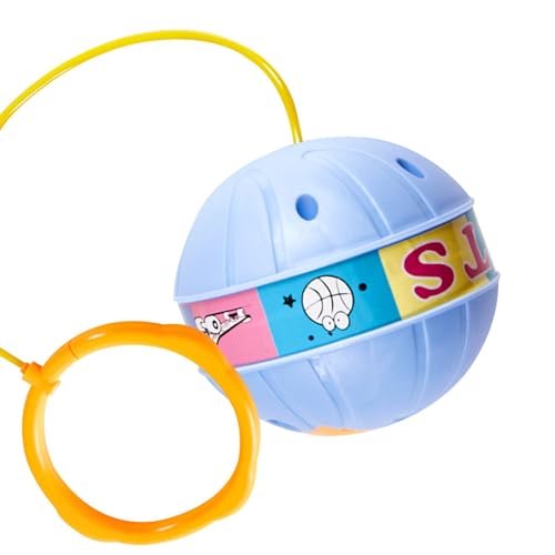 Missmisq Knöchel-Sprungball für Kinder, Blinkender Sprungball,Ball-Springseil, Blinkender Schaukelball | Flexibles Knöchel-Springseil-Spiel, Fitness-Spielzeug für Kinder, Mädchen, Jungen, Kinder von Missmisq