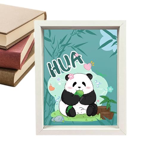 Missmisq Panda-Puzzles,Panda-Puzzles für Erwachsene | Handgefertigte -Lernpuzzles - Niedliche handgefertigte -Panda-Puzzles, Dekoration, kleine Bilderrahmen-Dekoration von Missmisq