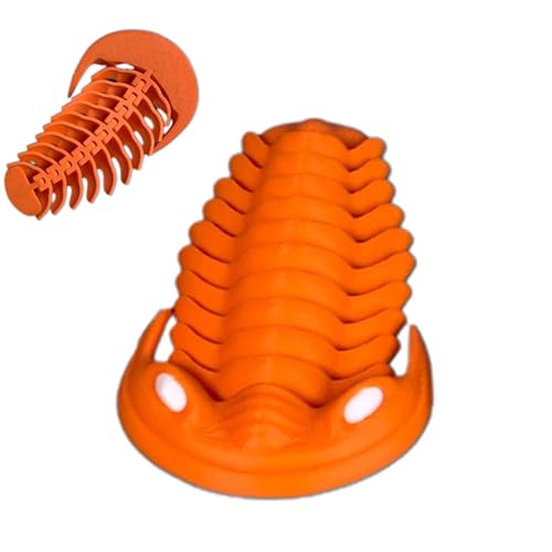 Missmisq Trilobiten-Spielzeugfigur, 3D-gedruckte Fidget-Tiere - Fidget Toy Trilobit Statue | Vivid Sensory Toys Partygeschenke, einzigartige Schreibtischskulptur für Schlafzimmer, kreative von Missmisq