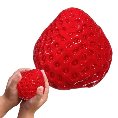 Squeeze Spielzeug Erdbeer Stressball Für Kinder Anti Stress Squeeze Bälle Antistressball Für Kinder Erwachsene Quetschball Sensorische Stressball Stressabbau Spielzeug Angst Abbauen Und Beruhigung von Missmisq