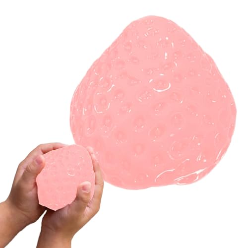 Squeeze Spielzeug Erdbeer Stressball Für Kinder Anti Stress Squeeze Bälle Antistressball Für Kinder Erwachsene Quetschball Sensorische Stressball Stressabbau Spielzeug Angst Abbauen Und Beruhigung von Missmisq