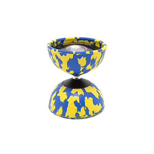 Mister Babache 0725 Diabolo Medium Harlekin, Gelb/Blau, No Size von Mister Babache