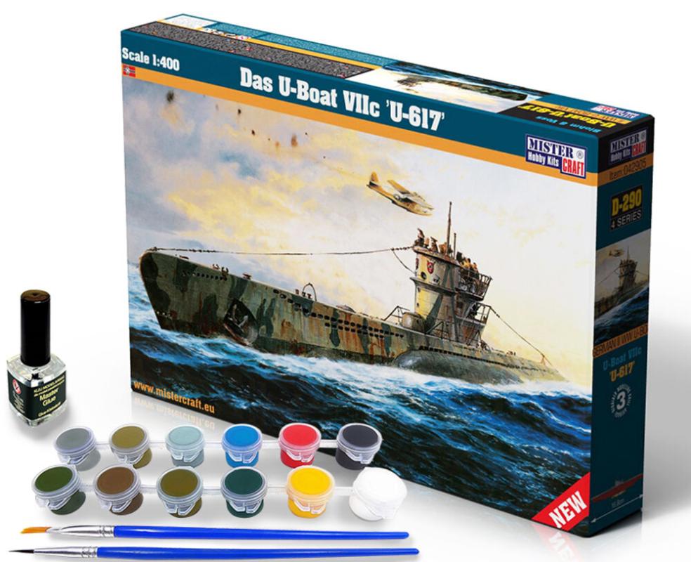 Das U-Boot VIIC   U-617 - Starter Set von Mistercraft