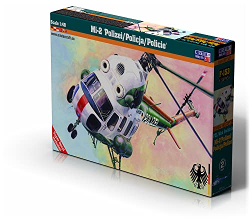 Mistercraft Modellbausatz Mil Mi-2 Polnische Polizei Maßstab 1:48 Plastikbausatz, Bausatz zum Zusammenbauen, Inklusive Klebstoff, Kunststoffmodell, Bauanleitung,296.00mmx252.0mm von MISTER CRAFT HOBBY KITS