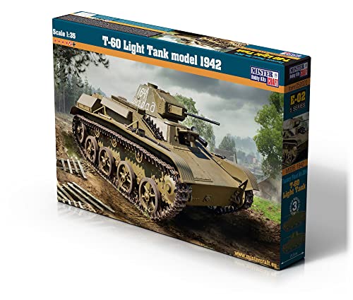 Mistercraft MCE02 1:35 T-60 Light Tank 1942 Plastic Models, Mehrfarbig von Mistercraft