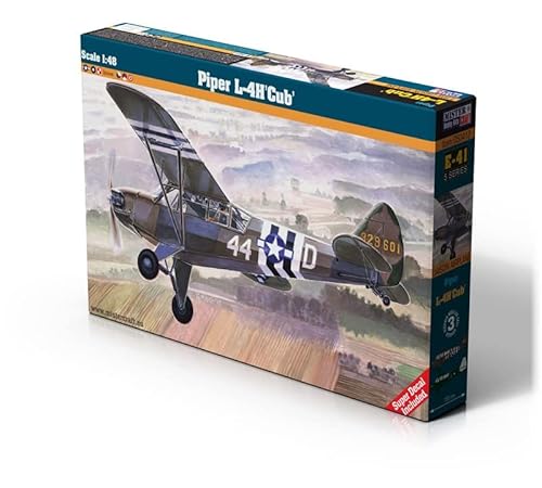 Mistercraft MCE41 1:48 Piper L-4H Cub Plastic Models, Mehrfarbig, S von Mistercraft