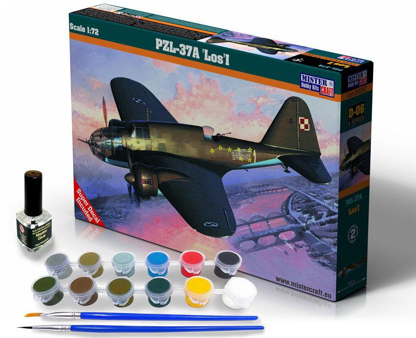 PZL P-37A Los I - Model Set von Mistercraft