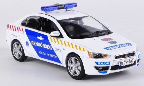 Mitsubishi Lancer X, Hungarian Police, 2009, Modellauto, Fertigmodell, Vitesse 1:43 von Mitsubishi Materials