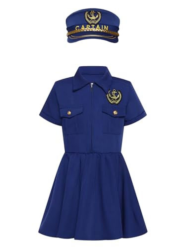 Miutii Kinder Mädchen Polizei Kostüm Polizistin Uniform Kurzarm Tutu Kleid mit Mütze Halloween Karneval Fasching Partykleid A Marineblau 92-104 Miutii Kinder Mädchen Polizei Kostüm Polizistin Uniform Kurzarm Tutu Kleid mit Mütze Halloween Karneval Fasching Partykleid A Marineblau 92-104 von Miutii