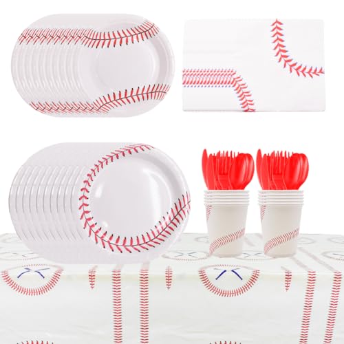 Baseball Banner Papier Banner 81 Stück Für Baseball Party,Happy Birthday Baseball Party Dekorationen Baseball Papier Baseball Flagge Banner Party Dekorationen Für Baseball Party Dekorative von MiuxE