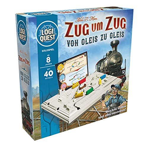 Asmodee | Mixlore | Logiquest – Zug um Zug | Familienspiel | Rätselspiel | 1 Spieler | Ab 8+ Jahren | 15+ Minuten | Deutsch von Mixlore