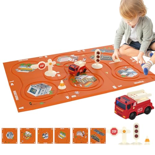 Mixnexorad Eisenbahnwaggon-Puzzle-Gleis, Magnet-Puzzle-Wagengleis | Magnet-Puzzle-Autobahn für Kinder,Batteriebetriebene Elektrofahrzeug-Track-Puzzleteile für den Kindertag von Mixnexorad