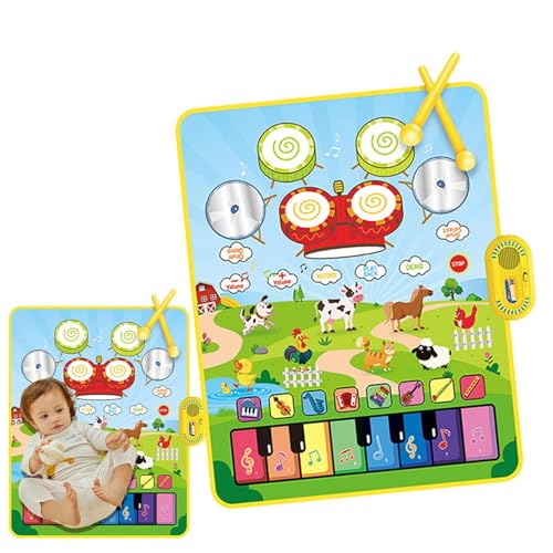 Mixnexorad Pädagogische Musikspielzeuge für Kleinkinder, Kleinkind-Musikmatte - Pädagogische musikalische Klavierspielmatte für ,Pädagogische Musikmatte für , Mädchen, Kinder, Kleinkinder von Mixnexorad