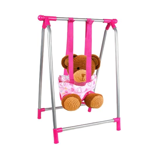 Mixnexorad Puppenwagen-Set,Kinderwagenspielzeug für Kinder | Kinderwagen-Spielset für Puppen, leichtes Simulations-Kinderzimmer, rosa Kinderwagen-Spielzeug, Mädchen von Mixnexorad