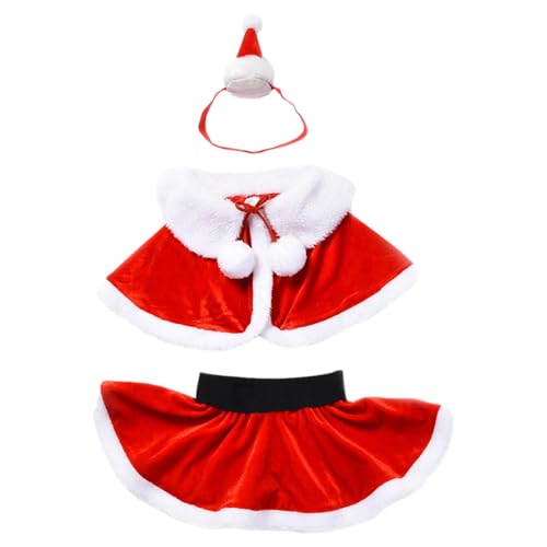 Mixnexorad Weihnachtsmann-Kostüm für Mädchen, Weihnachtskostüm für Mädchen | Weihnachts-Santa-Cosplay-Kostüm | Mehrzweck-Kostümzubehör für Weihnachtsfeiern, Familienfeiern, Thementänze und von Mixnexorad