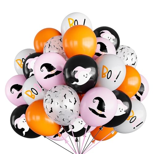 Halloween Luftballons Dekoration Set, 50 Stück Halloween -Latexballons, Fünf Farben, Geeignet für Urlaubsfeiern, Geburtstagsdekorationen Halloween Luftballons Dekoration Set, 50 Stück Halloween -Latexballons, Fünf Farben, Geeignet für Urlaubsfeiern, Geburtstagsdekorationen von Mizijia