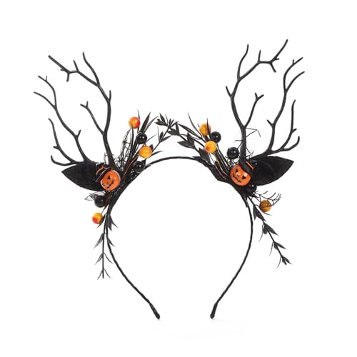 Mjaie Halloween Party Stirnband 3D Schädel Haarband Festival Kostüm Haarhaufen Party Kopf Dekoration Saisonale Urlaub Zubehör Hallo von Mjaie
