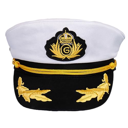 Mjaie Kapitän Hüte Kostüm Zubehör für Maskerade Party Dekoration Elegante Verkleidungsparty Kapitän Zubehör Navy S von Mjaie