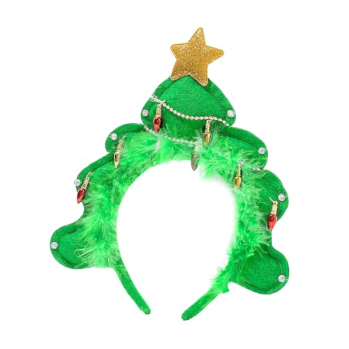 Mjaie Weihnachts-Stirnband, Urlaubs-Stirnbänder, Weihnachtsmannmütze, Stirnbänder, Weihnachtsfeiern, Dekorationen, Zubehör für Erwachsene und Kinder von Mjaie