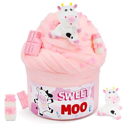 Butter Schleim Kinder, Erdbeerkuh Slime Kit, Fluffy Schleim-Partygeschenke für Mädchen Jungen, Sensorisches Schleim Spielzeug, Weihnachts Hallowmas Geschenk Nicht Klebrig Sauber Stressabbau Butter Schleim Kinder, Erdbeerkuh Slime Kit, Fluffy Schleim-Partygeschenke für Mädchen Jungen, Sensorisches Schleim Spielzeug, Weihnachts Hallowmas Geschenk Nicht Klebrig Sauber Stressabbau von Mjuthy