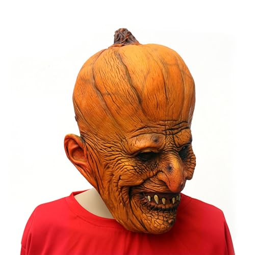 Mkiujhn Gruselige -Gesichtsbedeckung, Halloween-Maske | Cosplay-Streich-Maske gruselig für Halloween,Kinder-Gag-Witz-Spielzeug, Urlaubsfotografie-Requisiten für Theater, Maskerade, Karneval von Mkiujhn