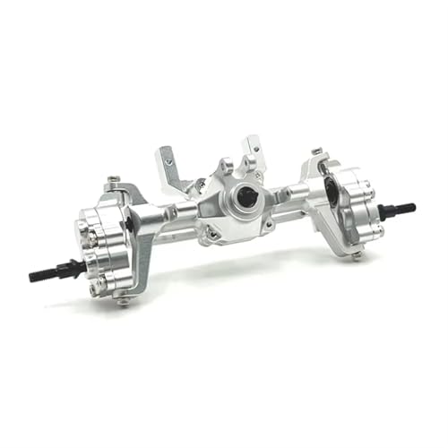 Kompatibel Mit FMS FCX24 1/24 RC Auto Metallportalachse Vorder- Und Hinterachse Upgrade Teile Zubehör RC Car Achse(Silver,Front Axle) von Mkytkv