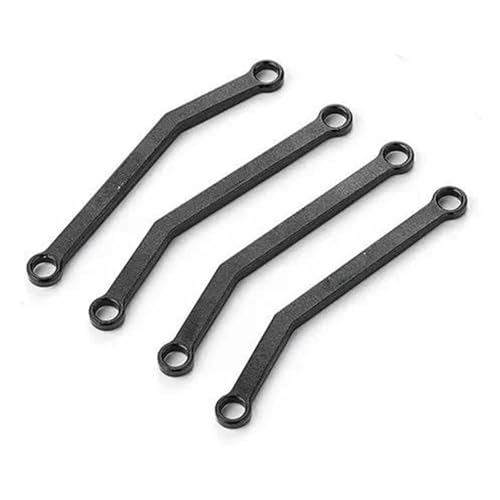 Mkytkv RC Auto Zubehör Für FMS FCX24 4 Stücke Aluminium Legierung Radstand Lenkung Link Rod Set 1/24 RC Lenkung Link Stange Upgrade Teil(Black) von Mkytkv