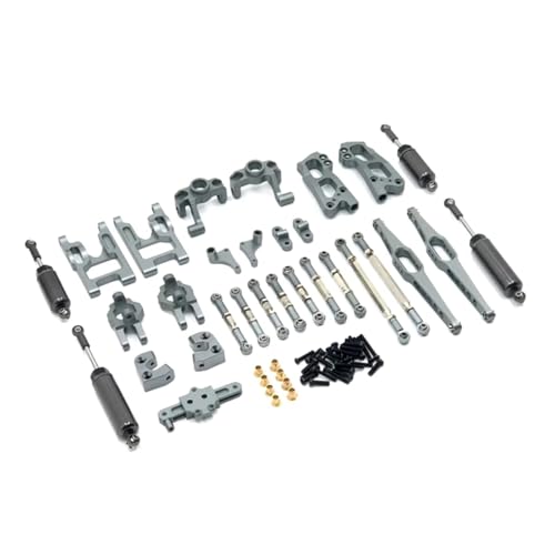 Mkytkv RC-Zubehör Für Wltoys 1/12 12428 12423 12427 Für FY01 02 03 Rc Autoteile Für Modell-Upgrade Metallteile Rc Autoteile Set Fernbedienung Auto Ersatzteile(Titanium Color) von Mkytkv