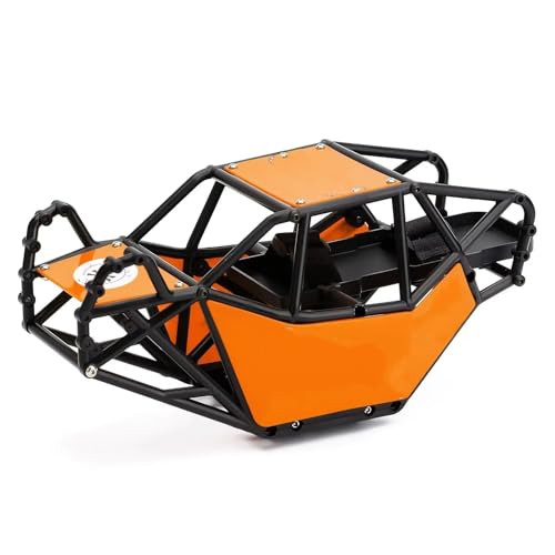 Mkytkv rcDekoration Zubehörteile Kompatibel Mit Axial Für SCX10 Für SCX10 II 90046 1/10 RC Crawler Auto Kunststoff Für Rock Für Buggy Roll Käfig Körper Shell Für Chassis DIY Teile(Yellow) von Mkytkv