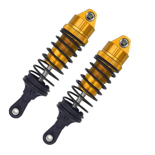 RC Auto Dämpfer Kompatibel Mit Für traxxas Für Slash 4x4 4WD 2WD Für Rustler Für VXL Für Stampede Front Shock Absorber 1/10 RC Auto Montageteile(Yellow) von Mkytkv