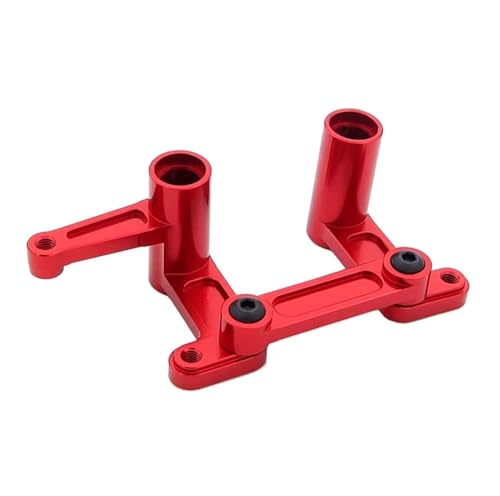 RC Auto Zubehör Kompatibel Mit Für traxxas Für Slash 2WD 1/10 RC Auto Aluminiumlegierung Lenkkurbelsatz Ersatzteile Upgrade-Zubehör(Red) von Mkytkv