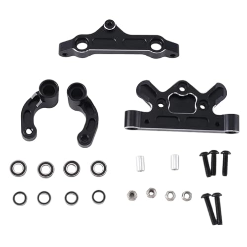 RC-Zubehör Für 1/5 Für Arrma Für Kraton 8S Für Blx Für Outcast 8S Für Blx Für Kraton Für Exb Für Roller Upgrade Teile Metall Lenkung Montage Set(Black) von Mkytkv