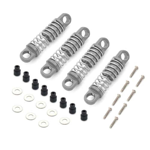 RC-Zubehör Für Wltoys P929 P939 K979 K989 K999 K969 1/28 RC Auto Sare Teile Metall Stoßdämpfer Lenkung Cup CVD Für Schaukel Arm Upgrade Anzug(Gray Shock Absorber) von Mkytkv