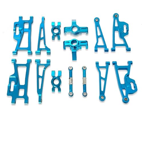 rcDekoration Zubehörteile Kompatibel Mit Hyper Go Für MJX 14209 14210 H14BM 1/14 Rc Autos Upgrade Teile Metall Upgrade Gefährdete Teile Set Zubehör(Blue) von Mkytkv