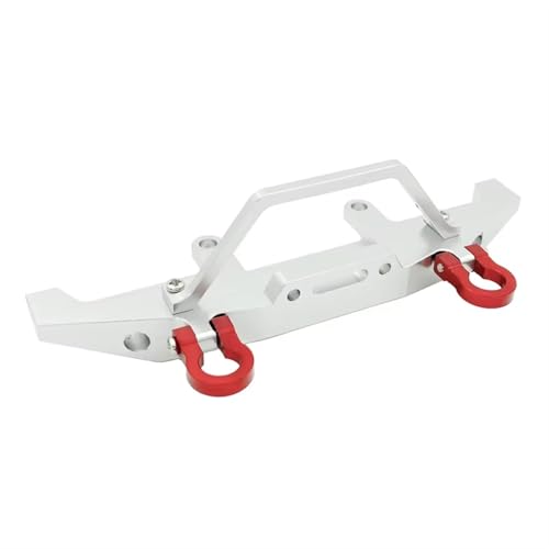 rcDekoration Zubehörteile Kompatibel Mit WPL C14 C24 C24-1 1/16 Ferngesteuertem Auto, 4WD-LKW-Track-Upgrade-Teile, Metall-Antikollisions-Frontstoßstange Geeignet(White) von Mkytkv