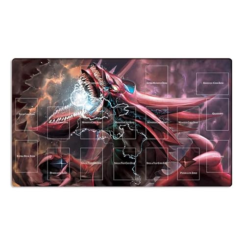 Mlikemat Neue Mlikemat Playmat Slifer The Sky Dragon TCG CCG Sammelkartenspielmatte + gratis Tasche ZD039-239-A von Mlikemat