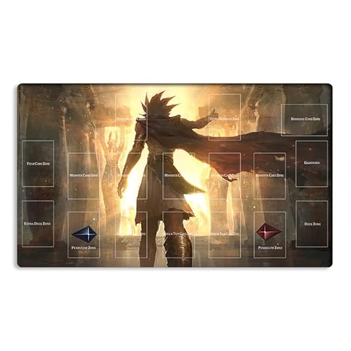 Neue Mlikemat Playmat Atem TCG CCG OCG Sammelkartenspielmatte mit Zonen + gratis Tasche (ZD039-989-A) von Mlikemat